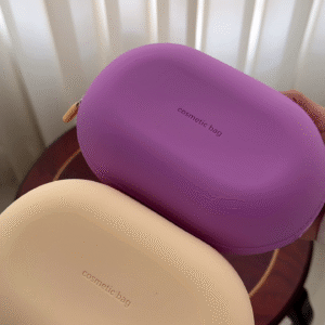 🌸 SoftShell Cosmetic Bag – Minimal Style, Maximum Organization 💄✨
