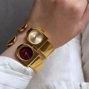 ⌚✨ Luxe Oval Gold Bracelet Watch – Minimal, Elegant & Timeless Glam 💛💎