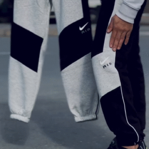 🔥👖 AIR Block Panel Joggers – Premium Grey & Black Streetwear Track Pants 💯✨