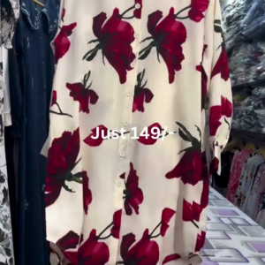 Boho Printed Oversized Casual Shirt