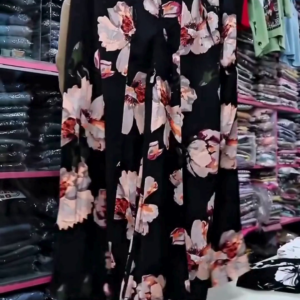 Black Floral Printed Co-Ord Set