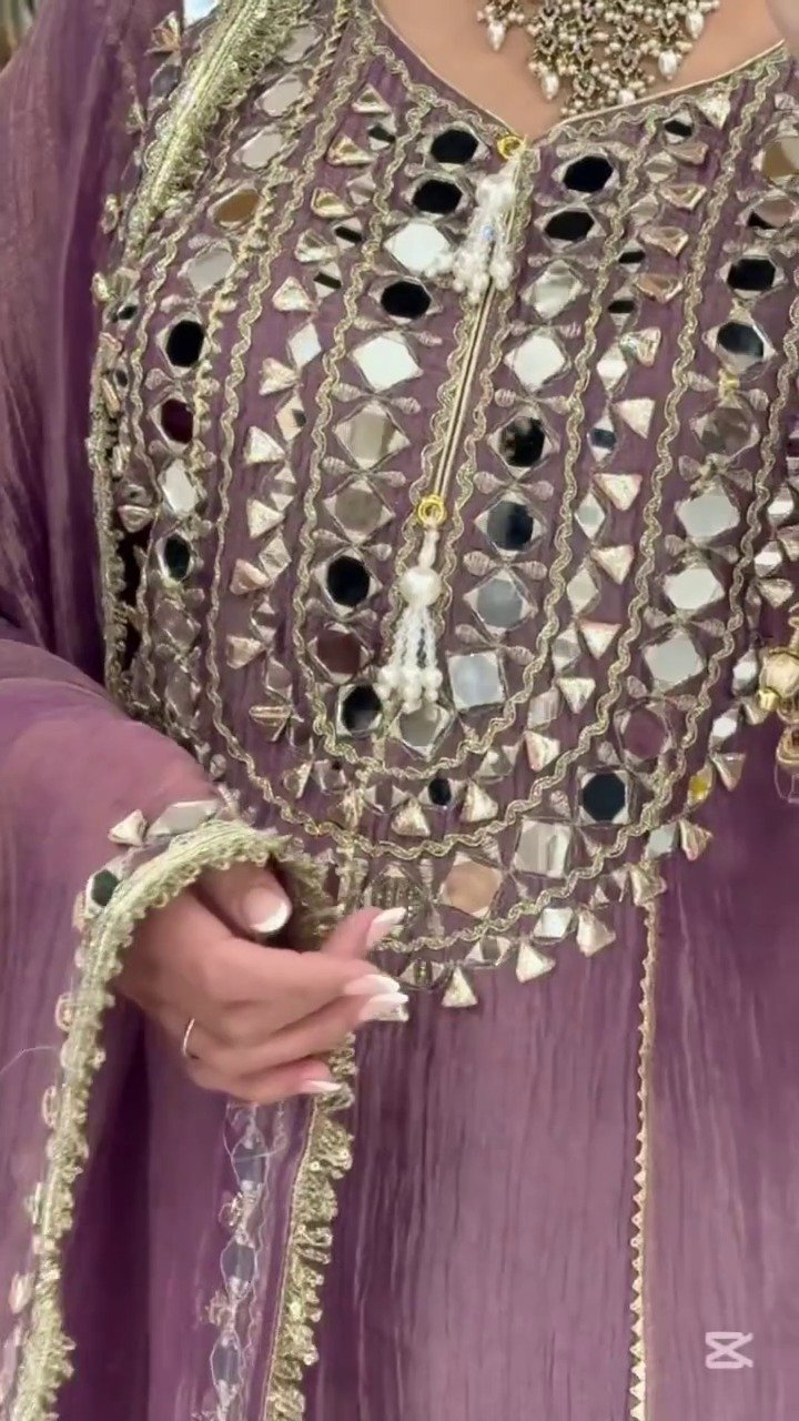 Mirror Work Designer Sharara Suit - Image 2