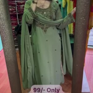 Sage Green Designer Suit Set